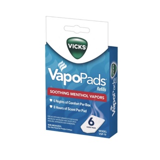 Vicks VapoPads, 6 Count – Soothing Menthol Vapor Pads for Vicks Humidifiers, Vaporizers