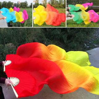 1.5M Belly Dance performance party Hand made Silk Bamboo Long Fans