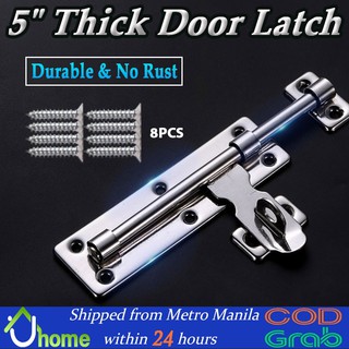 【SOYACAR】5Inch Stainless Steel Door Latch Sliding Lock Barrel Bolt Staple Gate Safety Lock Door Bolt