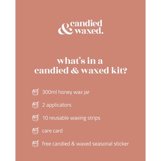 candied & waxed: Sugar Wax Kit — 100% natural sugar wax for hair removal (7)