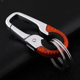 New products❉Hook Lock High-end Keychain Creative Stainless Steel Buckle Carabiner Key Ring Outdoor