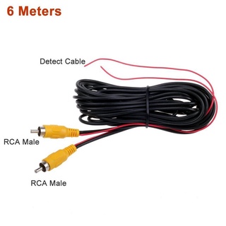 ✌6m Car Reverse Rear View Parking Camera Video Cable With Video Trigger Wire Connecting Car Parking