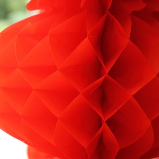 Sale! 2Pcs! Honeycomb Red Plastic Lantern Waterproof Bell (2)
