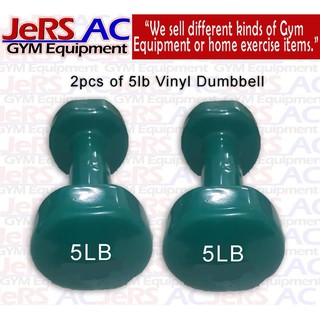 5lbs vinyl dumbbell workout exercise