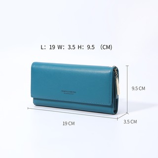 Women Wallet PU Leather Fashion Money Bag Clutch Mobile Wallet Long Coin Purse Card Case (5)