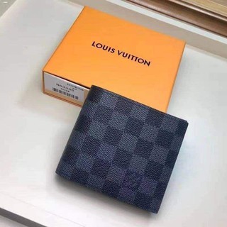 coin holders and wallets■ORG LV MEN'S FASHION BIFOLD SHORT WALLET LEATHER SKIN WITH BOX