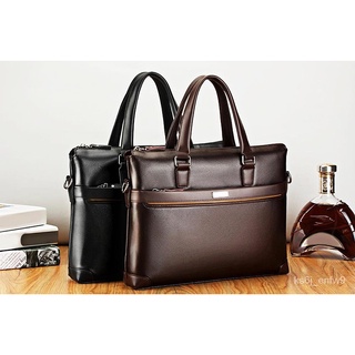 Men's Briefcase Casual Diagonal Business Bag Men's Leather Briefcase Laptop Bag Tote Business Bag