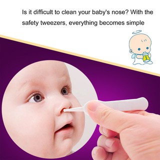 Safe Cleaning Tweezers Baby Care Forceps Plastic Newborn Digging Nose Clip