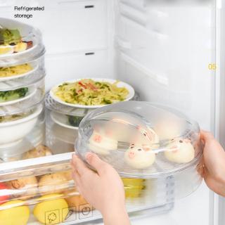 Household Kitchen Stackable Food Insulation Cover / Dustproof Anti Mosquito Heat Preservation Dish Cover / Thickened Transparent Plastic Dining Table Food Lids / Food Fresh Sealing Cover / Multifunctional kitchen tools (6)