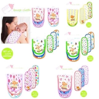 baby accessories○○Little Angels 3pc Newborn Infant Baby Cotton Burp pads Burp Cloths Washcloths