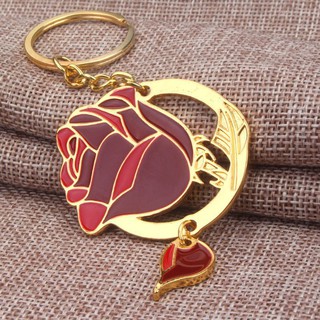 Beauty and the Beast Beauty and the Beast Rose Keychain Pendant
