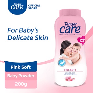 Tender Care Pink Soft Hypo-Allergenic Baby Powder 200g