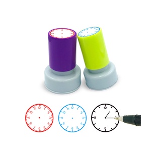 Clock Stamp Rubber Watch Seal Primary School Children Time Hour Custom Kids Toy Scrapbooking