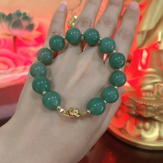 Authentic Jade 10k Gold Lucky Charm Bracelet