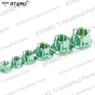 Lowest On Sale RTAMO Titanium Alloy gr5 sprocket Nut M5-M18 cnc nut