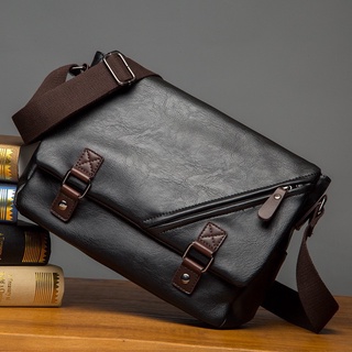 ✗READY STOCK Leather Messenger Sling Men Briefcase Bag Handbag Business Work bag