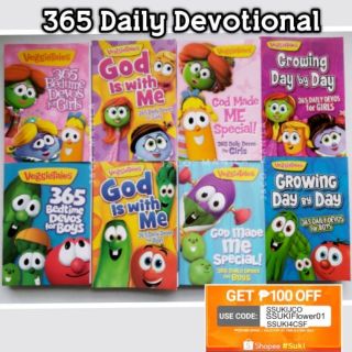 VEGGIETALES 365 Daily Devotional Book - Veggie Tales Girls & Boys