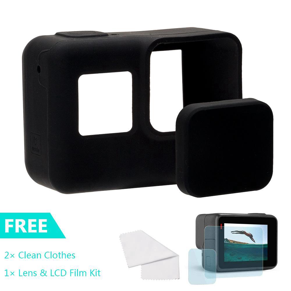 GoPro Hero 7 6 5 black Soft Case Lens Cover + Screen Film
