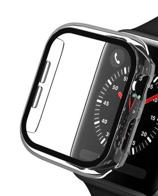 Apple Watch Case and Tempered Glass Integration Colorful Cover for 1/2/3/4/5 Generation of 38/40/42/44 mm Apple Watch Shock-Proof Clear Cover Hot Sale High Quality