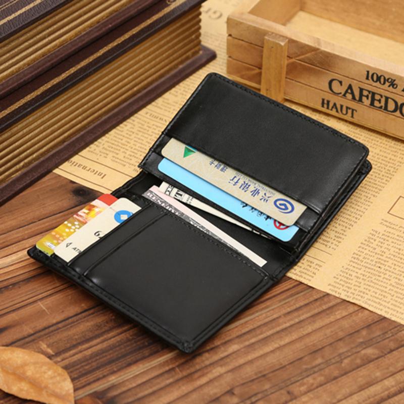 ♡♡ RFID Wallet Men Small Bifold Faux Leather Pocket Money ID Credit Card Holder (6)