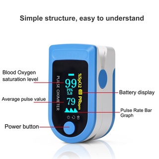 （Buy 1 get 1 free）pulse oximeter spo2 health monitor digital blood oxygen saturation pr pi finger mo