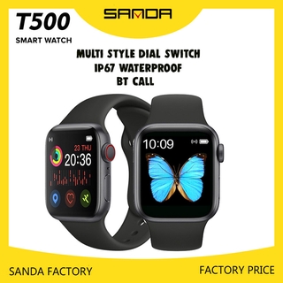 SANDA T500 Smart Watch Bluetooth Call Touch Screen Music Smartwatch Pedometer Sport Tracker Heart Rate Monitoring
