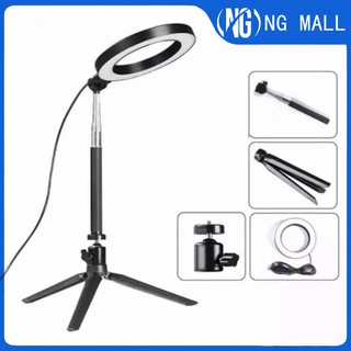 NG RK15 LED Ring Light Dimmable LED Studio Camera Ring Light Photo Phone Video Light Lamp With Stand