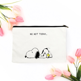 Cute Snoopy Zipper Coin Purse Portable Cute Cartoon Wallet Bank Card Key Storage Bag