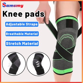 Samsmy Knee Support Elastic Nylon Non-slip Knee Pad for Basketball Volleyball Running Knee Support