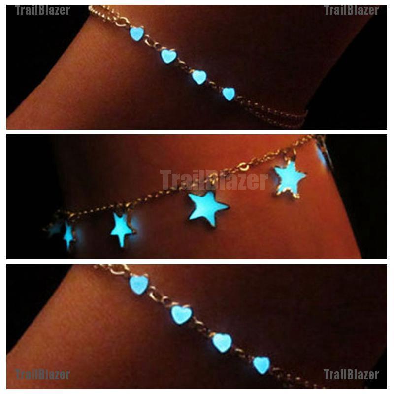 Glow In The Dark Chain Anklet Bracelet Foot Jewelry (4)