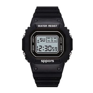 Black - Sport Digital Waterproof Watch