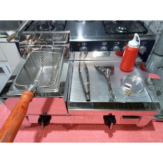【Local Store】12x12 2 in1 Stainless Burger Grill with Deep Fryer (1)