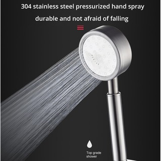 High Pressure Shower Head Set Bathroom Shower Sprayer Handheld Rain Shower Water Saving with Holder (3)