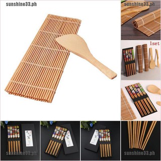 [SUN33+COD]13pcs DIY Bamboo Sushi Maker Set Rice Sushi Making Kits Ro