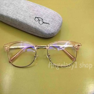 Anti blue light computer eyeglasses for unisex replaceable lens with hard case T8259
