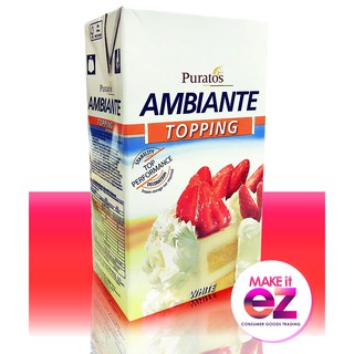 PURATOS Ambiante Toppings White 1 Liter Whipping Cream (1)