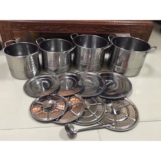 STAINLESS STOCK POT WITH STEAMER SETS LUTUAN SET
