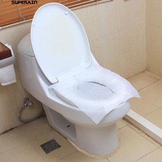 SUPER 10 Sheets Disposable Toilet Seat Cover Mat Travel Toilet Paper Pad