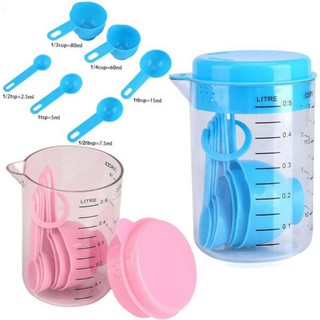 Measuring spoon and measuring cup (7pcs per set)