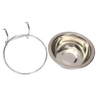 [COD]Stainless Steel Hang-on Bowl for Pet Dog Cat Crate Cage Food Water