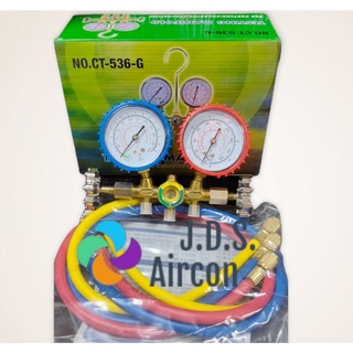 Brass Manifold Gauge Set with hose for R22 R134A