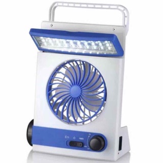 3-in-1 Solar Power Rechargeable LED Light Fan Household use