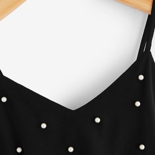 ✨Locafollow Fashion Womens Vest Chiffon Sleeveless Tops Solid Pearl Vest (5)