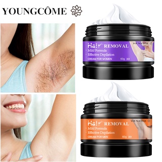 YOUNGCOME Hair Removal Cream Painless Depilatory Cream Skin Friendly Painless Flawless Hair Remover
