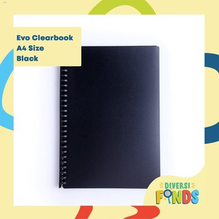 Book Covers▽Thick Plastic Evo Clearbook 70microns A4 Size - ASSORTED COLORS - Thick Plastic Sheets