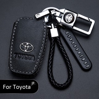 Toyota key cover new car logo keychain car keychain creative alloy metal key ring keychain