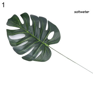 [ST]1Pc Nordic Style Fake Monstera Leaf Plant Home Office Decoration Photo Prop (4)
