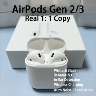 Airpods 2 airpods pro Airpods 3 1:1 copy Premium Rename/Popup Function Wireless Charging/ GPS Original Box