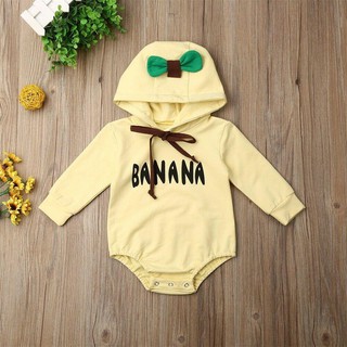 Newborn Kid Baby Girl Boy Cute Banana Outfit Jumpsuit Bodysuit Romper Clothes mked (6)