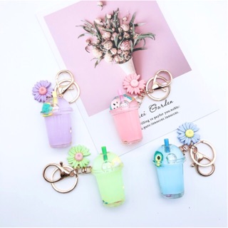 new arrival fashion Korean style keychain 3D Flowing water bagcharm Good quality so cute style